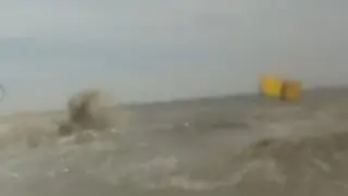 Kitesurf crash while trying darkslide