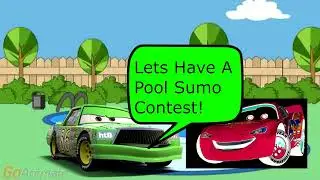 Chick Hicks And Lazer Mcqueen Have A Pool Sumo/Gets Grounded