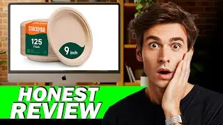 100 Compostable Paper Plates Review | Heavy Duty Eco Friendly 9 Inch Plates 125 Pack