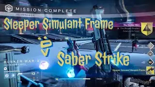 Destiny 1: Level 42 Saber Strike for the Sleeper Simulant