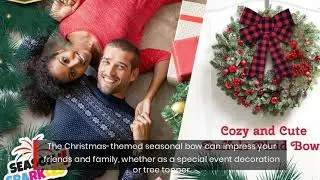 Make Your Christmas Gifts Stand Out With This Festive Buffalo Plaid Bow Set