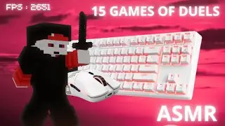 Keyboard + mouse Asmr | 15 games of duels in gamster