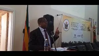 Prof Mthuli Ncube speaking on the wireless electricity transmission project.