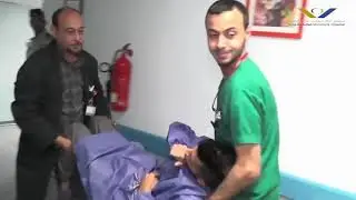 تمرين اخلاء  وهمي وحدة العناية الحثيثة / مستشفى الملك المؤسس عبدالله الجامعي