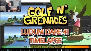 Ludum Dare 41 Timelapse - Making a game in 48 Hours - Golf N' Grenades