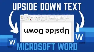 How To Create Upside Down Text In Microsoft Word Document