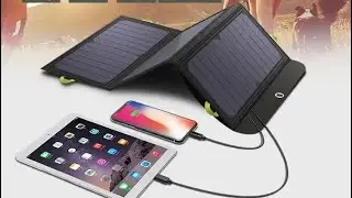 Solar Panel 5V 21W Built-in 10000mAh Battery Portable Solar Charger Waterproof @shopatronics 