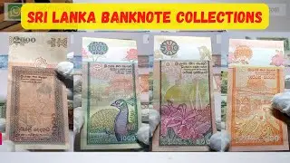 Sri Lanka Set of 6 Pcs 20-50-100-500-1000-2000 Rupees Banknote Collection, 1992-2006, UNC