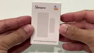 Lepeuxi SONOFF Sensore DW2 Wifi Sensore di allarme per porte senza fili, antifurto e-WeLink APP.