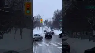 Toronto Snow Hill Chaos &mdash; Cars Sliding, Smashing & Out of Control!