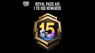 Royal Pass A15 All Rewards 💀 #shorts