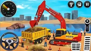 🚧👷 JCB City Road Construction Simulator 3D🚧 - City Road Construction 3D Android Gameplay POLICEGO