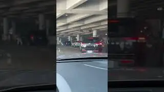 Nashville airport passenger pickup traffic jam #airport
