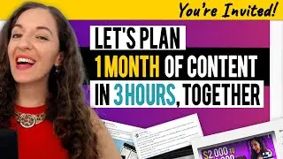 Content Creation for Coaches, Creators and Freelancers: ATTEND LIVE WORKSHOP