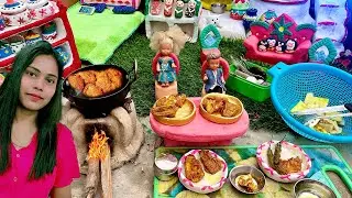 आज बारिश में Pakoda बनाए 😍! I Made Pakoda/Behind The Scenes Of Barbie Village Routine