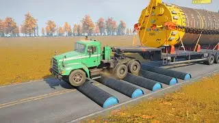 Snowrunner Gameplay | Truck vs Speed Bumps With Extreme Broken Road Ep35