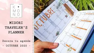 Decora tu agenda conmigo | Midori traveler's planner OCTUBRE