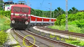 TRAIN DANGEROUS RAILROAD CROSSING | BUMPY RAILROAD | RAILWORKS 3 | TRAIN SIMULATOR 2022 | NTG GAMING