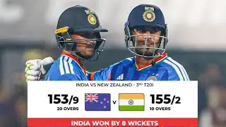 Ind vs nz 3rd t20 me 8 wicket jita india | Cricket Ti 