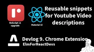 Reusable Description Snippets - Material UI Youtube Studio Chrome Extension