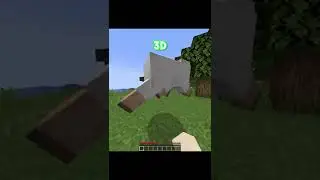 1d vs 2d vs 3d vs 4d minecraft #shorts