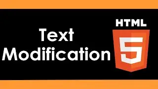 Intro to HTML5: Text Modifications to Make Your Text Standout - Part 3