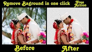 How to Remove Background photoshop | Background Remove Action |  Advance Photo Cutout action |