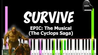 Survive - EPIC THE MUSICAL  (The Cyclops Saga) by Jorge Rivera-Herrans  synthesia piano tutorial