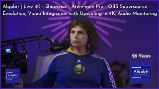 Alqubit | Live 4K - Showcase - Atem mini Pro & OBS Supersource, Audio Mon
