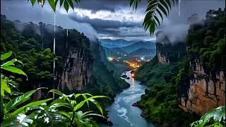 Enjoying the Rain in Sianok Canyon | A Calming Natural Atmosphere