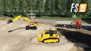DIG AND SELL SAND AT NEW MINING MAP BURLAKI VILLAGE FARMING SIMULATOR 19