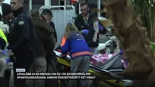 Legalább 40-en meghaltak Spanyolországban, amikor összeütközött két vonat