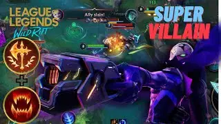 Supervillain Jhin, Awesome skin. Conqueror Rune, Master rank JHIN gameplay. LOL: WildRift