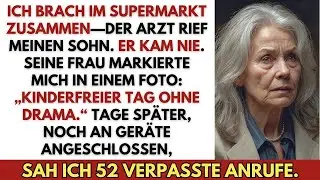 Ich brach im Supermarkt zusammen—mein Sohn kam nicht  Seine Frau markierte mich in einem Foto