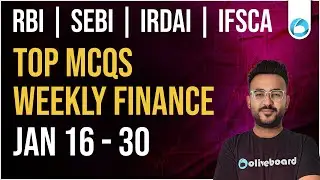 Top Finance MCQs | 16th - 30th Jan | RBI Grade A 2026 | SEBI Grade A 2025