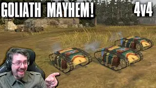 GOLIATH MAYHEM! - 4v4 - Company of Heroes 2