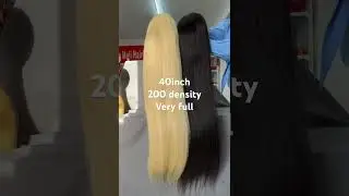 40 inch 200 density very full👍 #nicewigg #hair frontalwig #613blondewig #200density #straighthair