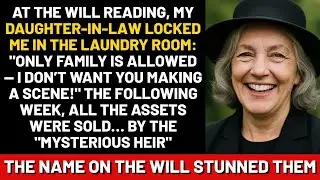 At the will reading, my daughter in law locked me in the laundry room   Only family is allowed