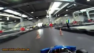 Kartslalom-Winterpokal: Florian Wei&szlig; auf dem Weg zum Tagessieg Indoor Go Kart Racing | Raceflo