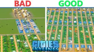 ✅Solve Traffic problems by mixing RCI zoning in Cities: Skylines | Traffic Guide #4 with Tips
