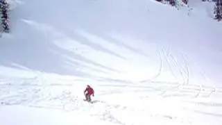 100 footer(down) Stepdown Backside 3 Snowboarding Whistler
