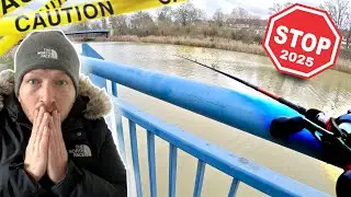 Das war&rsquo;s. Kanal Sperre. Letztes Mal angeln Livebisse satt!