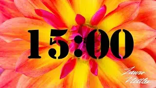 15 Minute Pink and Yellow Flower Timer