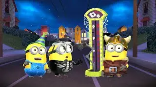 Partier minion Viking minion and Skeleton Bob minion on a special mission The Rise of Minions Pt.1