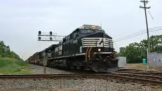 NS Dash 9 duo w/ nice P5 hit the diamond in Romulus w/ NS Auto Supply Train 171