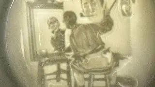 Коллекционная Пивная кружка ( bierkr&uuml;ge) Германия Литофания 100 лет Норману Роквел художник