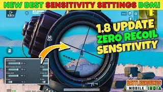 NEW BEST🔥BGMI 1.8 UPDATE BEST ZERO RECOIL SENSITIVITY FOR GYRO & NON GYRO PLAYERS😍 | BGMI BEST SENSI