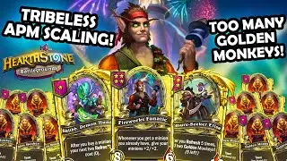 HUGE SCALING With FIREWORKS FANATIC! | Hearthstone Battlegrounds