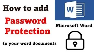Set Password in MS Word Document File 🗃️  How to protect MS Word Document With password 🔑🔑