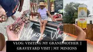 VILLAGE VLOG: Visiting my grandmother || Spent time with the boys | Graveyard Visits #viral #village